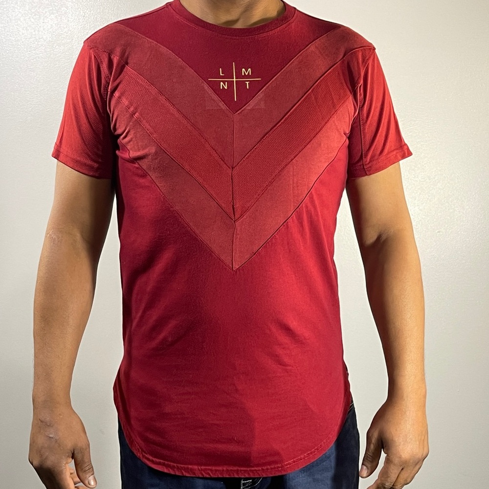 * Bleecker & Mecer Red wine Short Sleeve T Shirt Sz M
